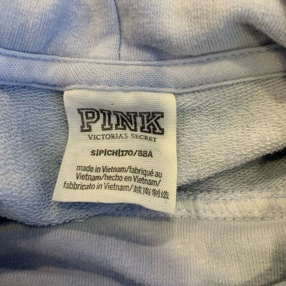 PINK Cowl Neck Tie-Dyed Sweatshirt Oversized - Picture 5 of 7